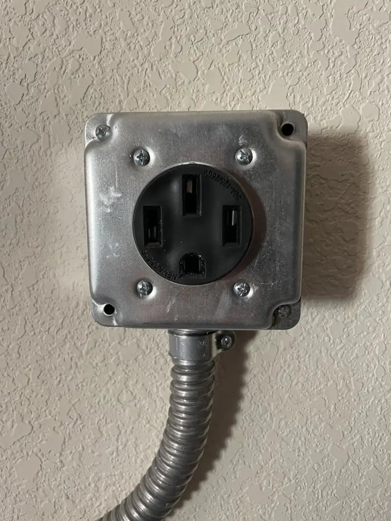 NEMA 14-50 outlet installed for Smart Home Electrical in Fruitland Park